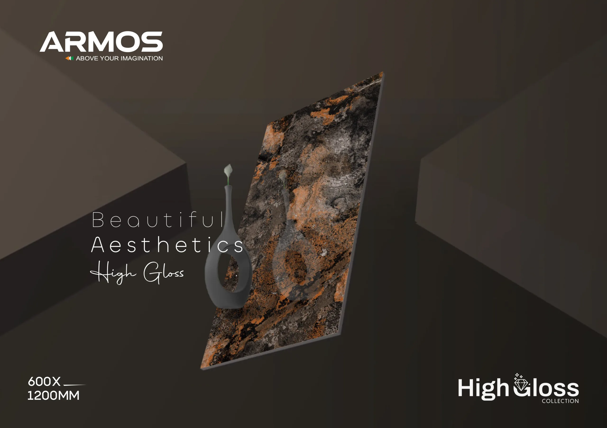High Gloss Porcelain Tiles (600x1200mm)