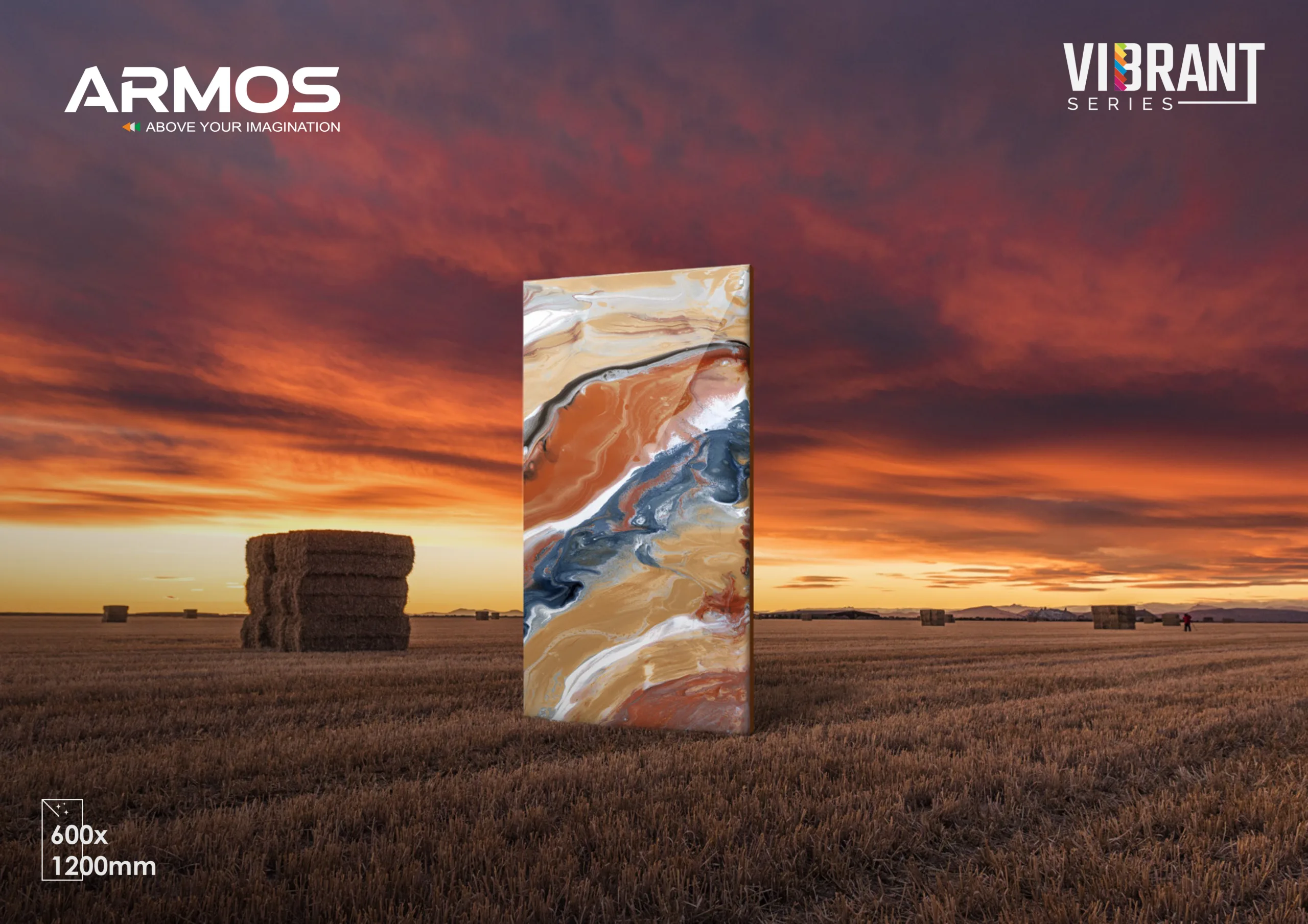 Vibrant High Gloss Porcelain Tiles (600x1200mm)